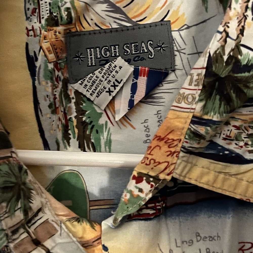 High Seas Trading Co California Beach themed men size xxl - Picture 4 of 6